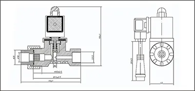 CPVC 2/2-Way Solenoid Valve, 2C Series