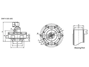 Cast Aluminum Pulse Jet 2/2-Way Solenoid Valve, DMF-Y Series