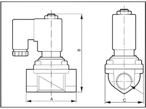 Brass 2/2-Way Solenoid Valve, PU220 Series
